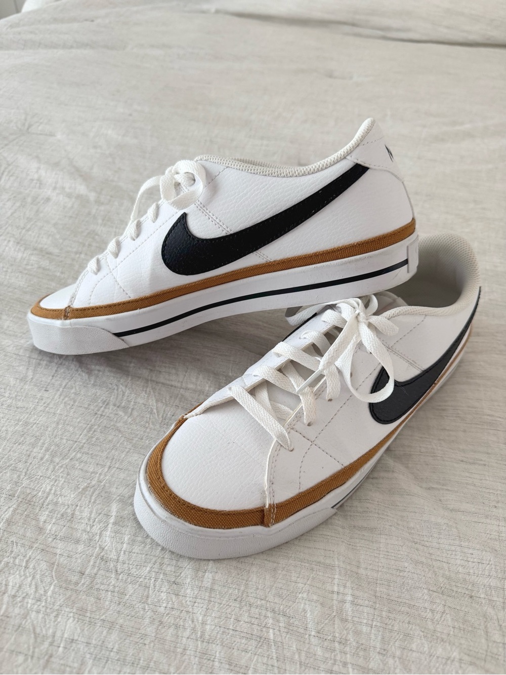 Like New Nike Court Legacy Next Nature Sneakers White & Brown